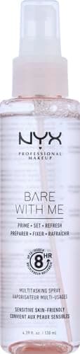 NYX PROFESSIONAL MAKEUP Bare With Me Multitasking Face Primer & Makeup Setting Spray, Hydrating Face Mist for up to 8HR Wear, Long-Lasting, Vegan Formula