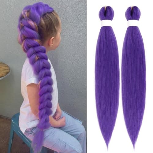Arcpor Long Purple Braiding Hair Test – Langes lila Flechthaar