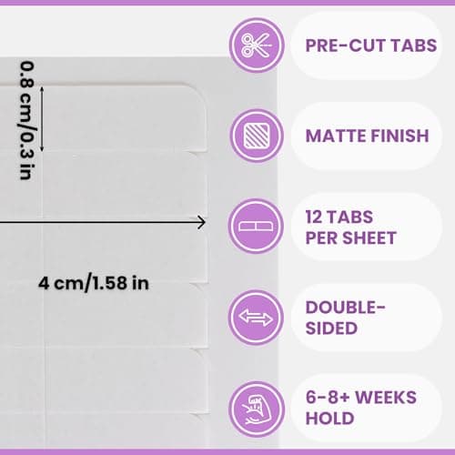 Big Kizzy Extra Hold Double Sided Hair Extension Tape - 72 tabs replacement tape - Strong hold of 6-8+ weeks - Made in USA