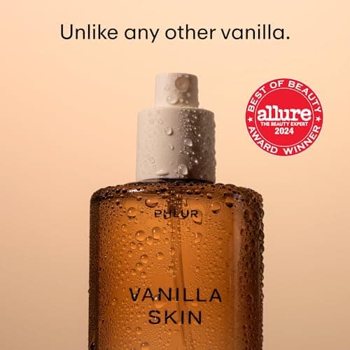 PHLUR Vanilla Skin Body Mist, 8 Fl Oz - Hair and Body Perfume for Women, Vanilla Perfume Body Spray with Pink Pepper, Cashmere Wood & Sandalwood Fragrance