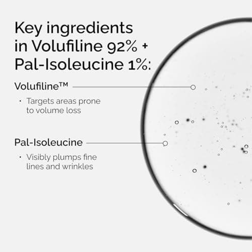 The Ordinary Volufiline 92% + Pal-Isoleucine 1% Plumping Anhydrous Serum, Facial Skincare for Loss of Volume, 0.5 Fl Oz