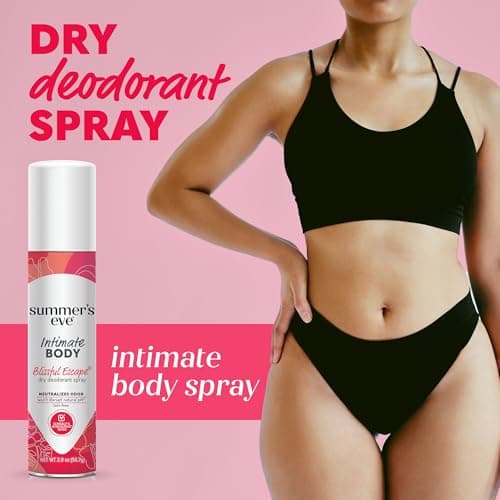 Summer's Eve Blissful Escape Daily Feminine Spray with Talc-Free, Odor-Neutralizing and Moisture-Absorbing Formula, 2 Oz, Pack of 3