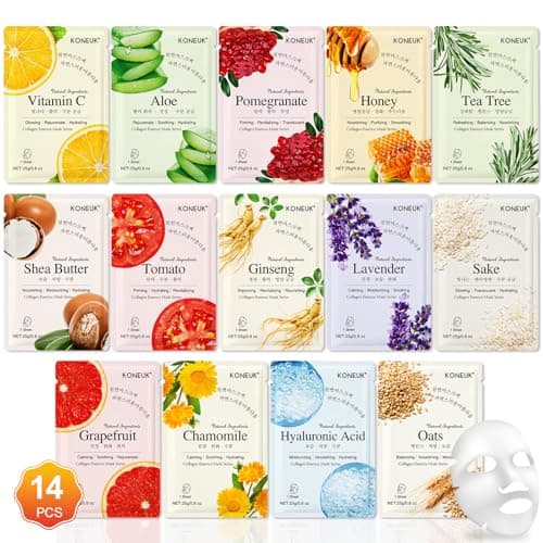 KONEUK Gezichtsmasker Set Review – 14 Hydraterende Maskers Getest