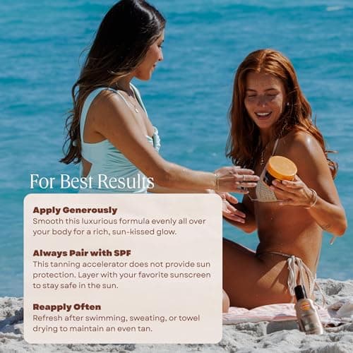 Carroten Intensive Tanning Gel | Browning Tan Accelerator | Non-Greasy, Water-Resistant with Carrot and Coconut Oil | Vitamin A & E For Moisture & Hydration | Made in Greece | 5 Fl Oz
