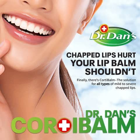 Dr. Dans CortiBalm Lip Balm Patented Formula 0.14 Ounces (3-Pack)