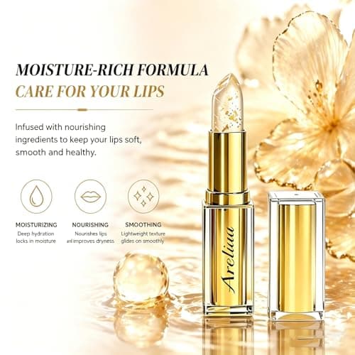Areliaa Signature Lipstick for Older Women, Skin-Adaptive Lipstick, Ph Color Changing Clear Jelly, Long-Lasting Hydration, Transfer-Resistant & Nourishing Lip Stick (1pc)