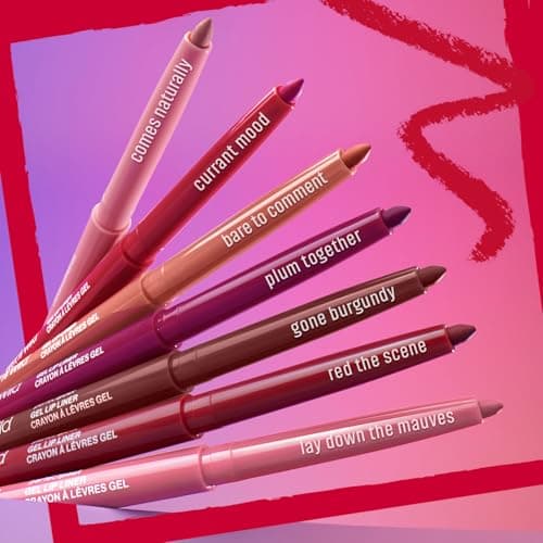 wet n wild Perfect Pout Matte Retractable Gel Lip Liner Pencil, Rich Creamy Long Lasting Color, Well-Defined and Flawless Application, Vegan & Cruelty-Free - Purple Lay Down the Mauves