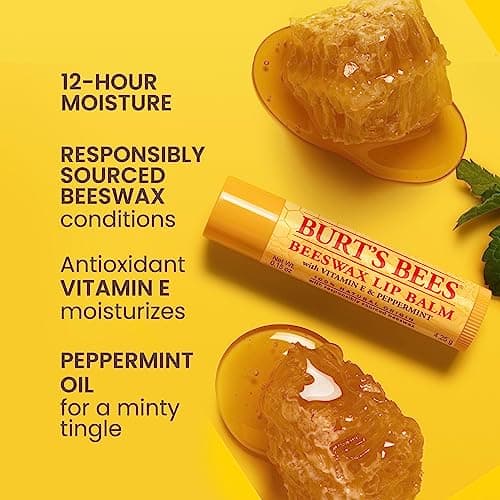 Burt's Bees 100% Natural Moisturizing Lip Balm (Original Beeswax)