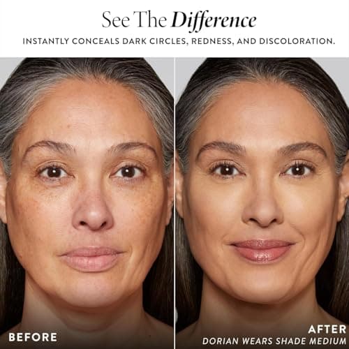 LAURA GELLER NEW YORK Ideal Fix Under Eye Concealer for Mature Skin – 02 Fair - Full Coverage, Anti-Aging, Color Correcting – Covers Dark Circles & Blemishes – Hydrating, Crease-Free, Long-Lasting