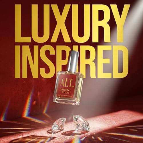 ALT. FRAGRANCES Crystal No. 23 – Inspired by Baccarat Rouge 540, Unisex Perfume, Extrait de Parfum, Long Lasting Perfume for Men & Women with Jasmine, Amberwood & Cedar Notes, 60ml