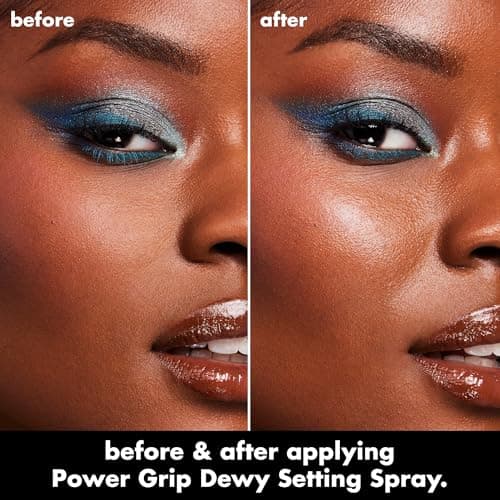 e.l.f. Power Grip Dewy Setting Spray, Ultra Fine Mist Made With Hyaluronic Acid, Grips Makeup For A Hydrated, Dewy Finish, Vegan & Cruelty-Free