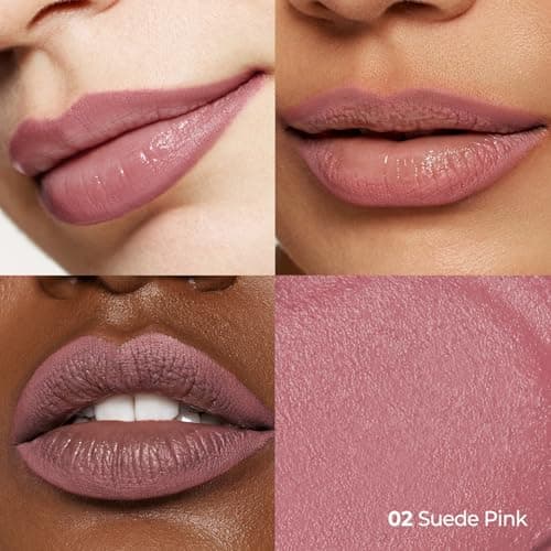 Laka Lip Liner, Pink Lip Liner, Rich Cream Glide Texture, Semi-Matte Finish for Shaping Lips, Smooth Application, K-Beauty​, Korean Makeup, 0.02oz, #02 Suede Pink