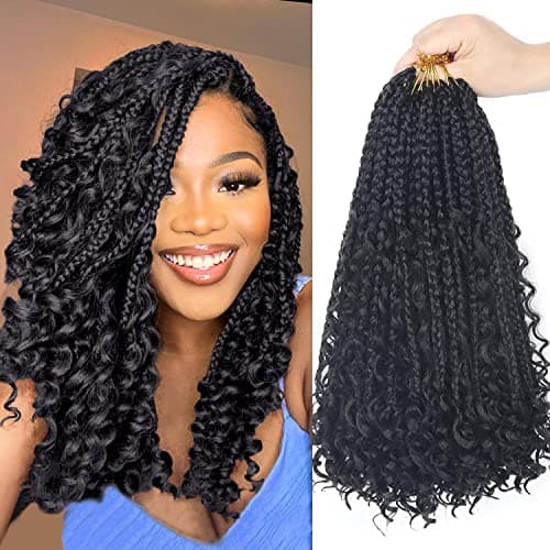 Goddess Box Braids Recension – 14 Tum Syntetiskt Hårförlängning för Svarta Kvinnor