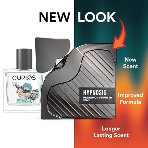 Cupids Hypnosis 3.0 Pheromone Cologne for Men – Long Lasting Men’s Pheromone Perfume with PheroPureVXN™ – Magnetic Eau de Parfum with Citrus Vanilla Notes – 50ml