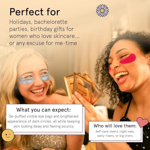 grace & stella Under Eye Patches (12 pairs) Eye Masks for Puffy Eyes and Dark Circles - Graduation Gifts for Teens, Birthdays, Bachelorette Party Favors, Self Care Gifts for Women - Vegan Cruelty-Free