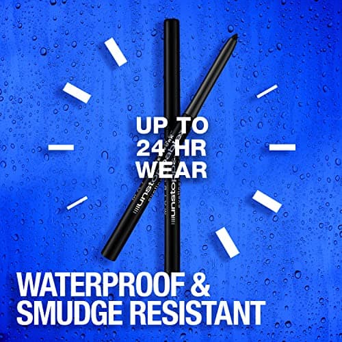 Maybelline Unstoppable Waterproof Mechanical Black Eyeliner Pencil, Easy to Apply, Smooth Glide, Up to 24 Hour Wear, Onyx