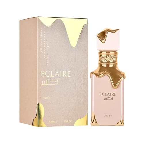 Lattafa Eclaire - Vanilla, Caramel, Sweet, Floral - Eau de Parfum Long-Lasting Fragrance for Women, 3.40 Ounce / 100 ml