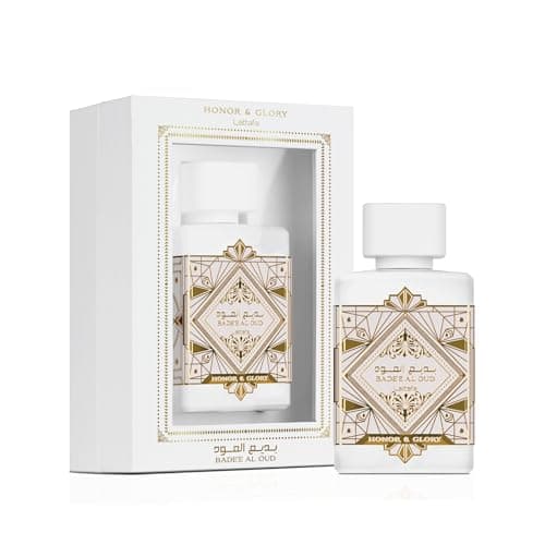 Lattafa Bade'e Al Oud Honor & Glory - Fruity, Vanilla, Warm Spicy, Woody - Eau de Parfum Long-Lasting Fragrance for Unisex, 3.40 Ounce / 100 ml