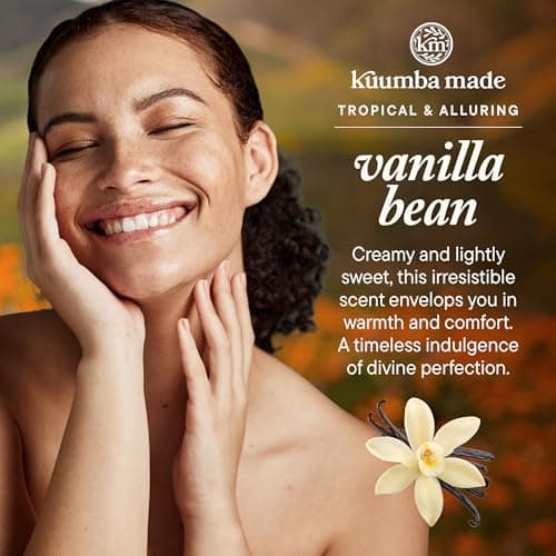 Kuumba Made Vanilla Bean Fragrance Oil, Long-Lasting Scented Oil Perfume Roller, Vegan, Alcohol-Free, 0.15 Fl Oz